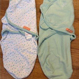 SwaddleMe Mint and Star Print Swaddles